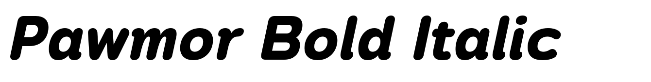 Pawmor Bold Italic